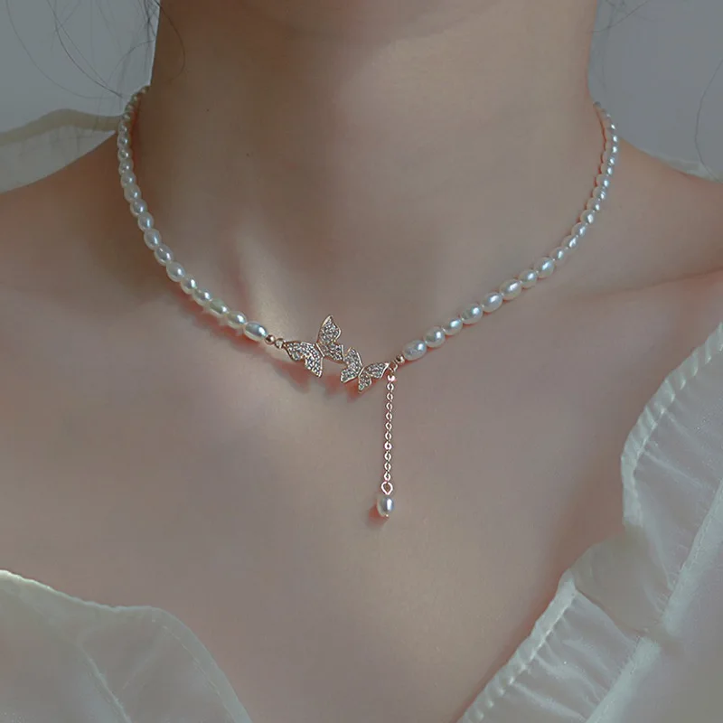 2023 Trendy Elegant Shiny Butterfly Pendant Necklace For Women Vintage French Pearl Chain Choker Necklace Luxury Wedding Jewelry
2023 Trendy Elegant Shiny Butterfly Pendant Necklace For Women Vintage French Pearl Chain Choker Necklace Luxury Wedding Jewelry