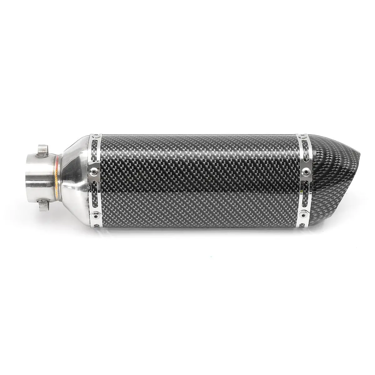 51mm Carbon Fiber Universal Motorcycle Exhaust Modify Motocross Exhaust Muffler For FZ6 CBR250 CB600 ATV Dirt Pit Bike 
51mm Carbon Fiber Universal Motorcycle Exhaust Modify Motocross Exhaust Muffler For FZ6 CBR250 CB600 ATV Dirt Pit Bike