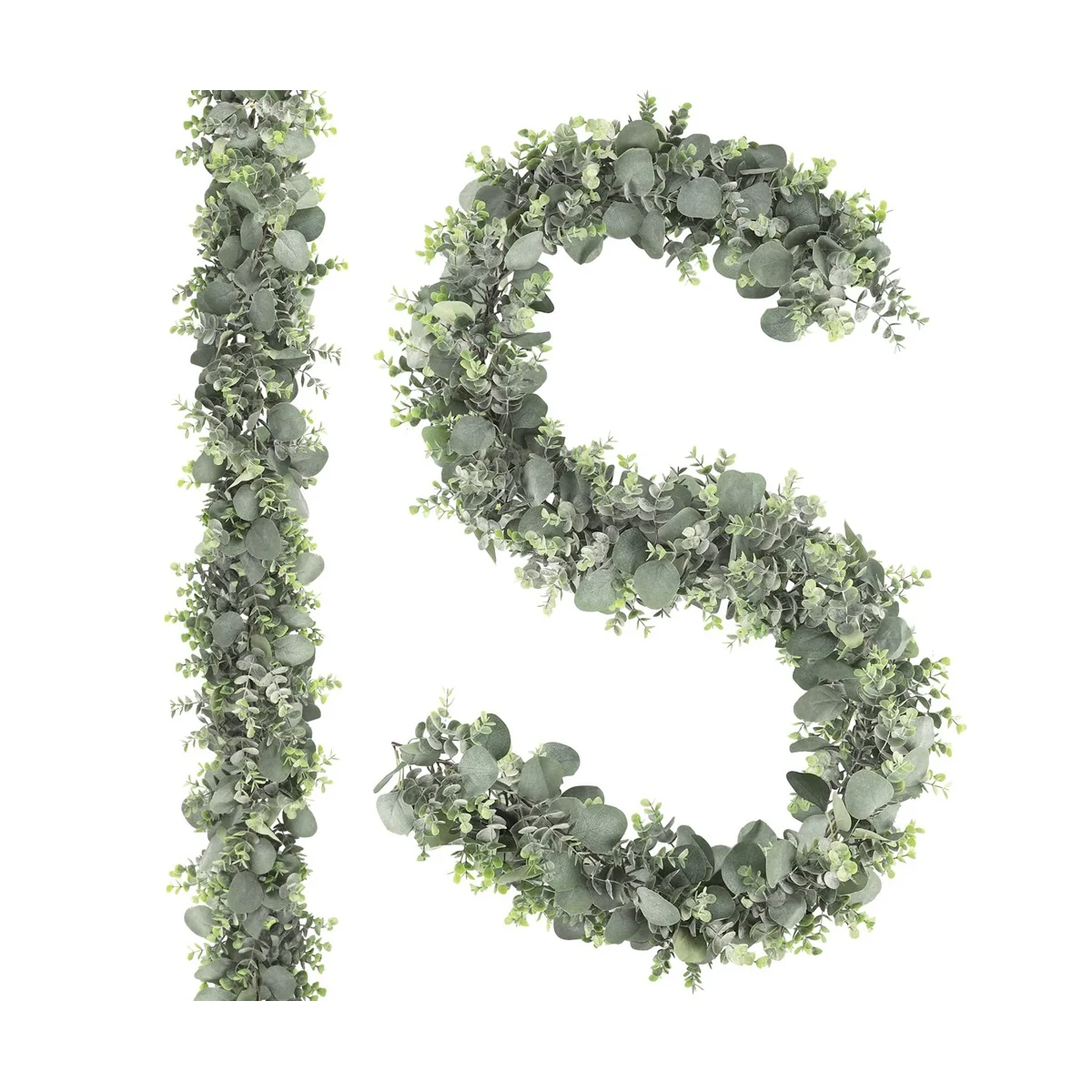 2Pcs 6.6Ft Artificial Eucalyptus Garland Faux Greenery Garland Faker Eucalyptus Leaves for Wedding Arch Farmhouse
2Pcs 6.6Ft Artificial Eucalyptus Garland Faux Greenery Garland Faker Eucalyptus Leaves for Wedding Arch Farmhouse