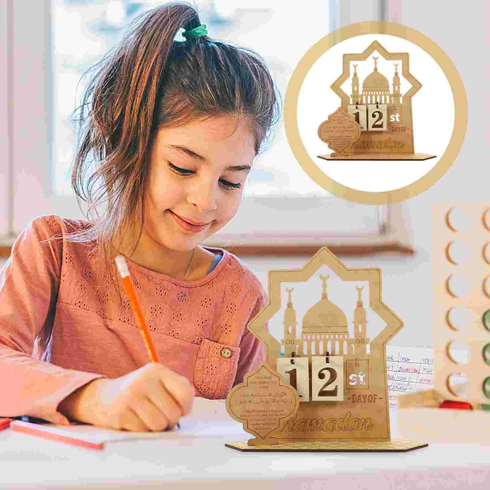 Ramadan Advent Festival Ornament Mubarak Calendar Party Accessory Tablescape Decor Eid Countdown Desk Calendars Wooden Desktop 
Ramadan Advent Festival Ornament Mubarak Calendar Party Accessory Tablescape Decor Eid Countdown Desk Calendars Wooden Desktop