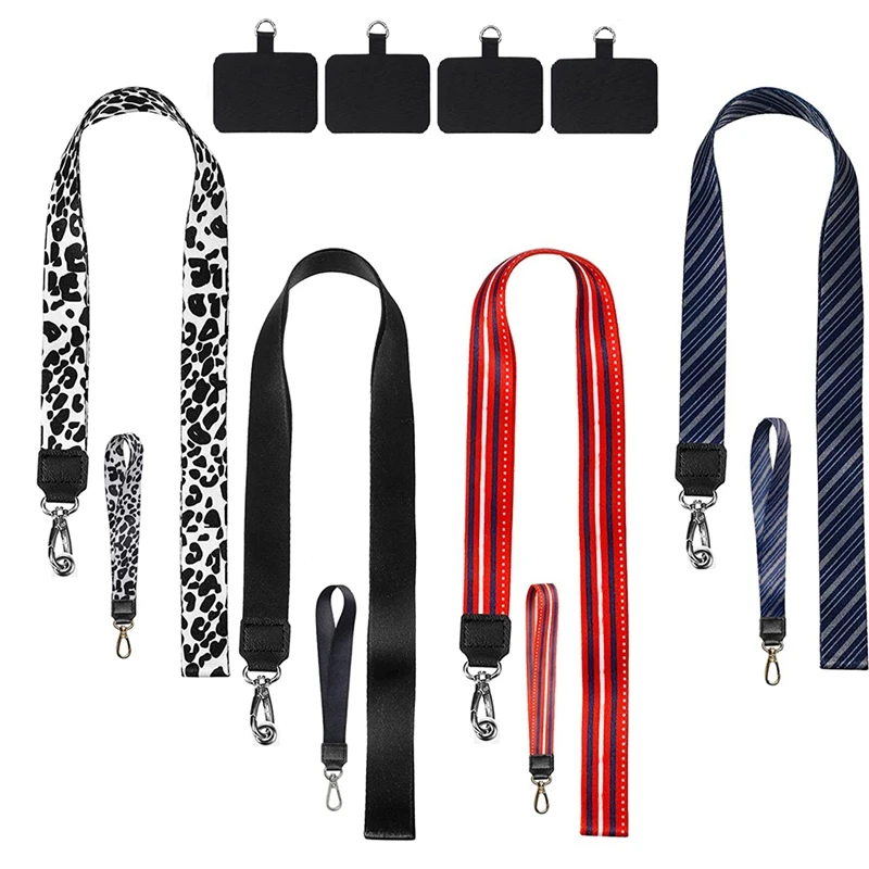 4Pcs Universal Phone Lanyard Neck Straps And Wrist Strap With Phone Tether Patches, Cell Phone Neck Lanyard With Patch
4Pcs Universal Phone Lanyard Neck Straps And Wrist Strap With Phone Tether Patches, Cell Phone Neck Lanyard With Patch