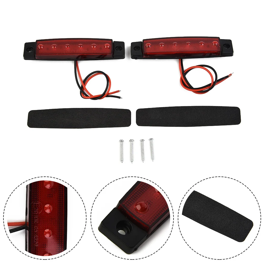 2pcs Uses High-quality Double-sided Panels 6-LED Red Sealed Turn Brake Stop Tail Light For Truck Trailer RV Boat
2pcs Uses High-quality Double-sided Panels 6-LED Red Sealed Turn Brake Stop Tail Light For Truck Trailer RV Boat