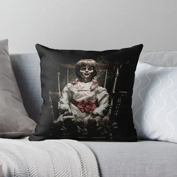 

Annabelle Horror Movie Poster Printing Throw Pillow Cover Fashion Car Case Waist Fashion Bedroom Hotel Sofa Pillows not include