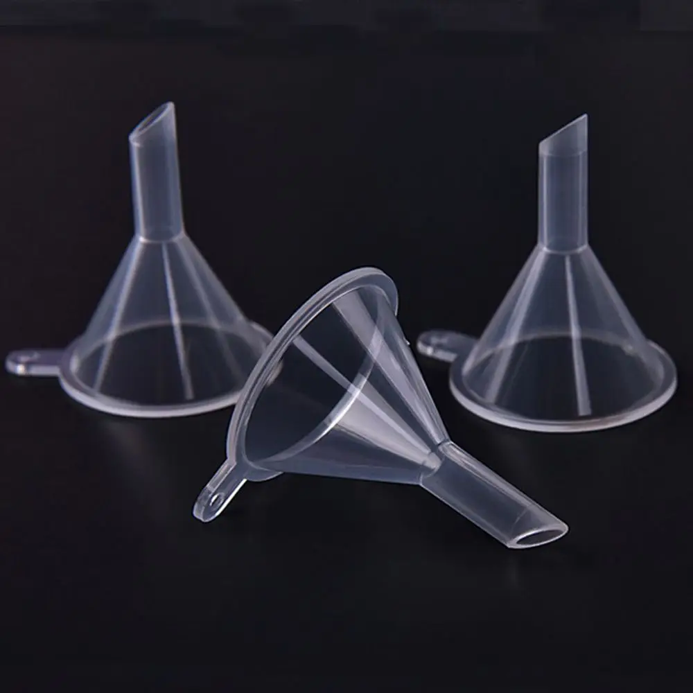 

10pcs Small Plastic for Perfume Diffuser Bottle Mini Liquid Oil Funnels Labs Kitchen Cooking Accessories