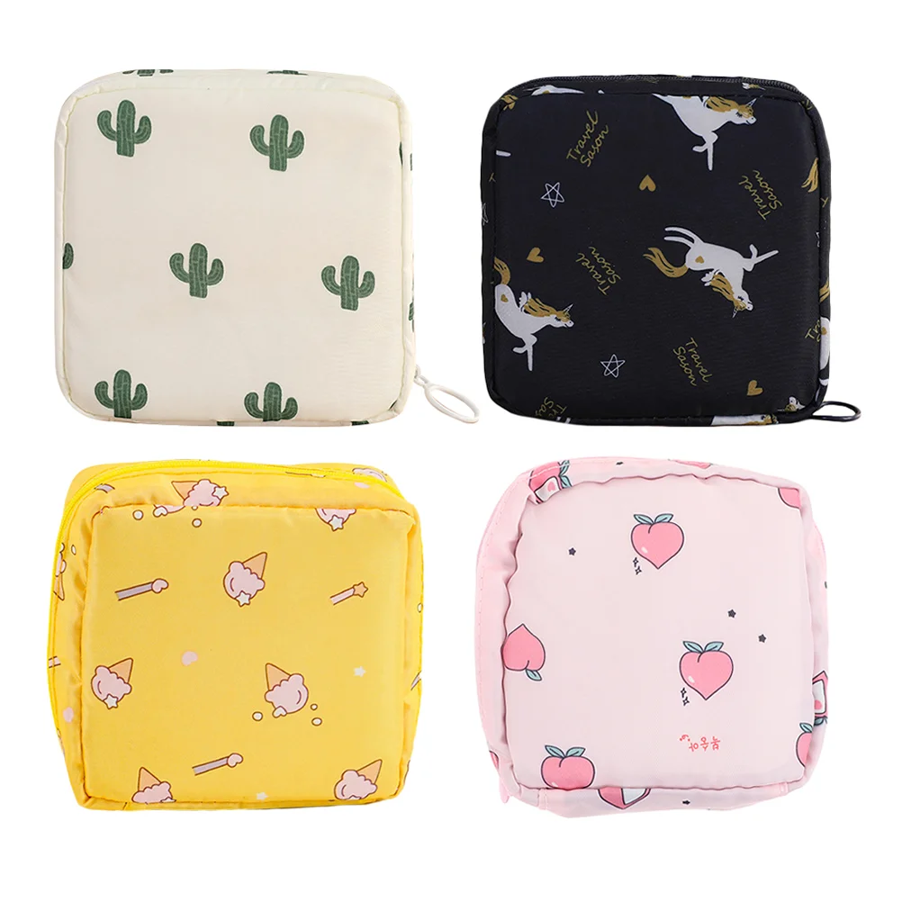 4 Pcs Sanitary Napkin Storage Bag Multipurpose Tampon Holder Mini Coin Purse Girls Menstrual Pad Container Stand Pouch Towel 
4 Pcs Sanitary Napkin Storage Bag Multipurpose Tampon Holder Mini Coin Purse Girls Menstrual Pad Container Stand Pouch Towel