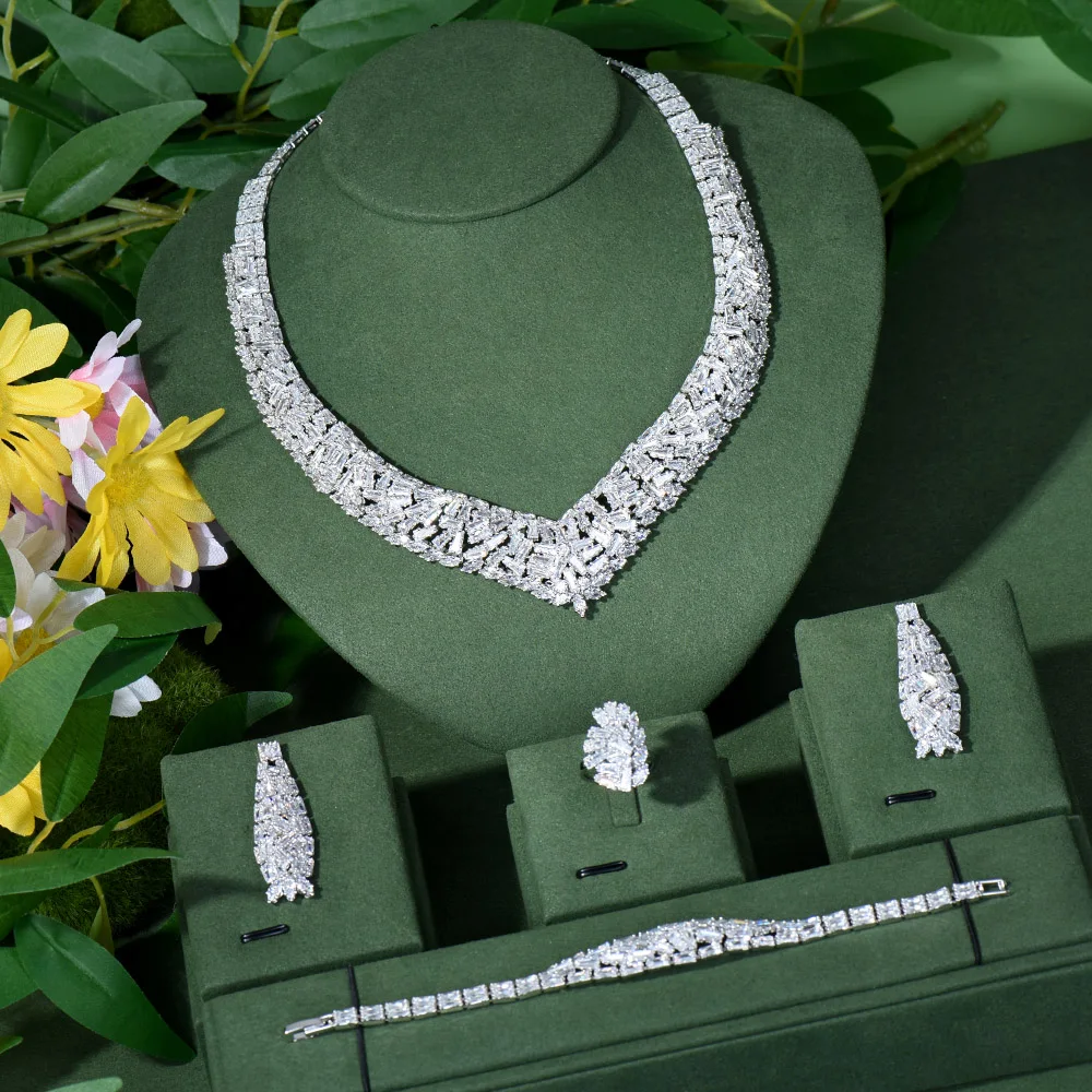 Famous Brand Bling Sequins Luxury Africa Dubai Jewelry Sets For Women Wedding Party Zircon Wedding Bridal Jewelry Set Gift N-86
Famous Brand Bling Sequins Luxury Africa Dubai Jewelry Sets For Women Wedding Party Zircon Wedding Bridal Jewelry Set Gift N-86