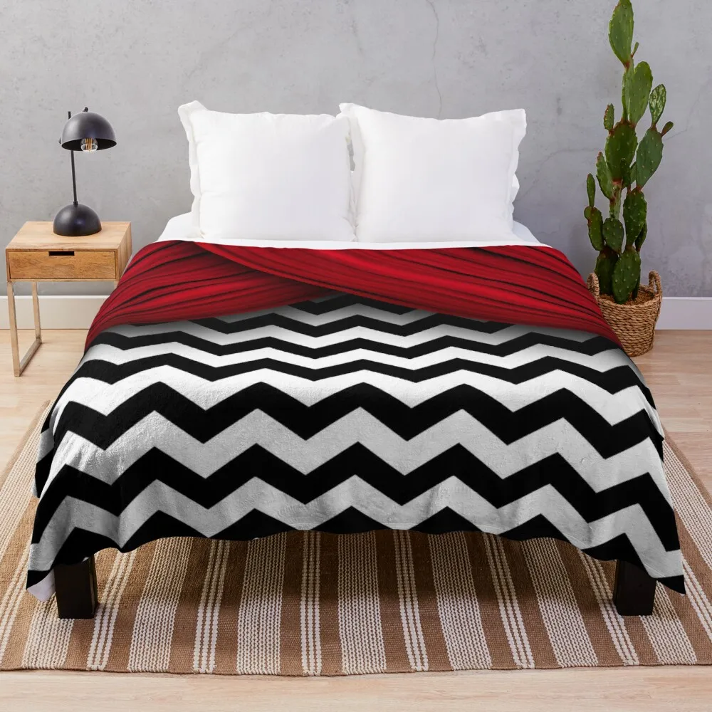 Twin Peaks Red Curtains Black and White Chevron Throw Blanket Microfiber Fabric Kawaii Blanket
Twin Peaks Red Curtains Black and White Chevron Throw Blanket Microfiber Fabric Kawaii Blanket