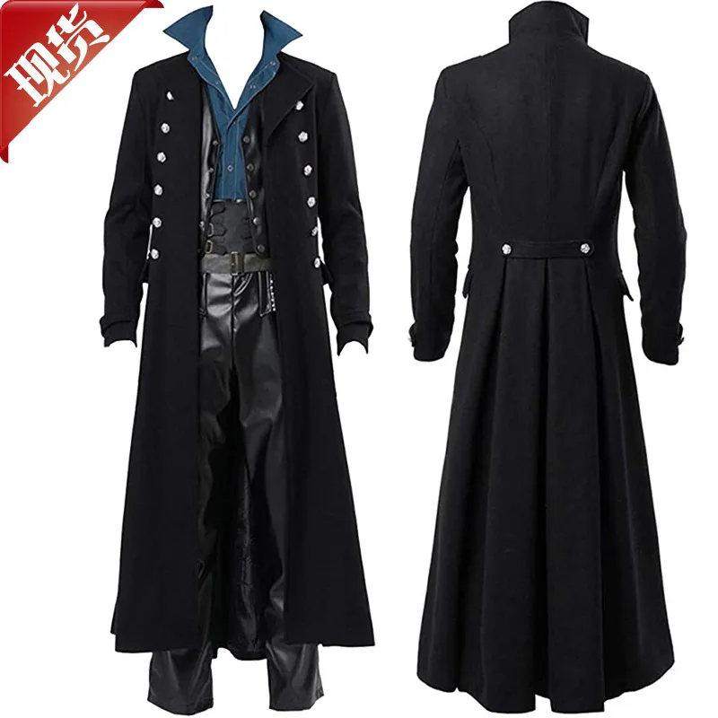 Men's Steampunk Retro Jacket Gothic Medieval Age Frog Coat Uniform Halloween Costume
Men's Steampunk Retro Jacket Gothic Medieval Age Frog Coat Uniform Halloween Costume