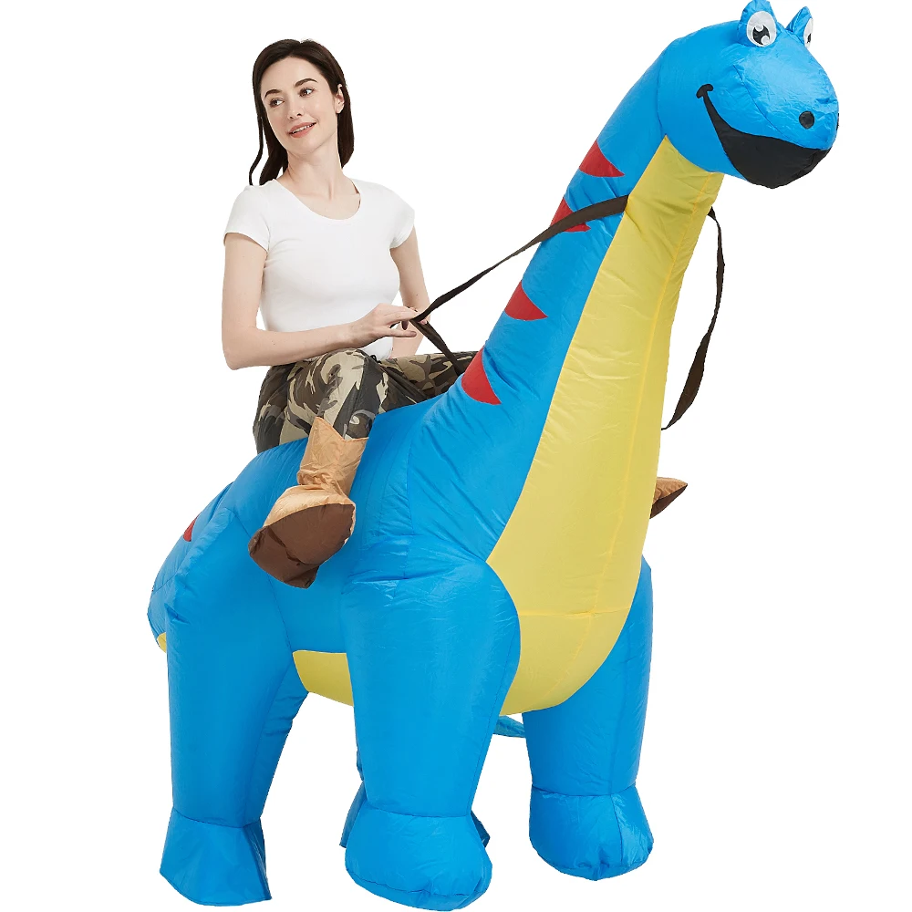Inflatable Dinosaur Costume Riding Diplodocus T Rex Air Blow up Funny Party Halloween Costumes for Adult Men Women 
Inflatable Dinosaur Costume Riding Diplodocus T Rex Air Blow up Funny Party Halloween Costumes for Adult Men Women