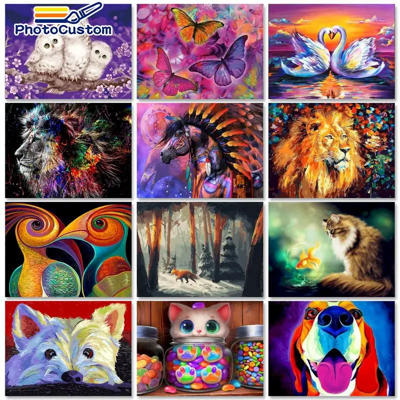 PhotoCustom 60x75cm Painting by numbers Acrylic paints Canvas painting Colourful Animals Paint by numbers Adults crafts Home dec
PhotoCustom 60x75cm Painting by numbers Acrylic paints Canvas painting Colourful Animals Paint by numbers Adults crafts Home dec