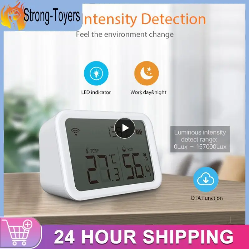 Smart Thermometer Battery Display Real-time Detection Hygrometer Tuya Smart Zigbee Temperature And Humidity Sensor Smart Home
Smart Thermometer Battery Display Real-time Detection Hygrometer Tuya Smart Zigbee Temperature And Humidity Sensor Smart Home