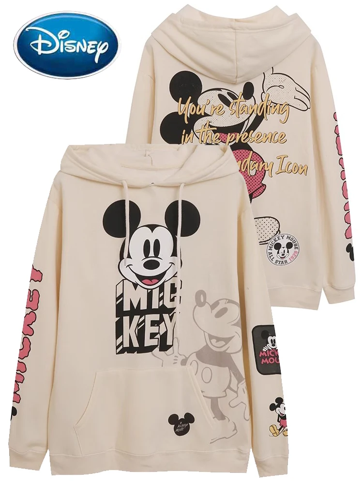 Женская толстовка с капюшоном Disney, флисовая кофта с длинными рукавами и принтом Микки Мауса, верхняя одежда
Женская толстовка с капюшоном Disney, флисовая кофта с длинными рукавами и принтом Микки Мауса, верхняя одежда
