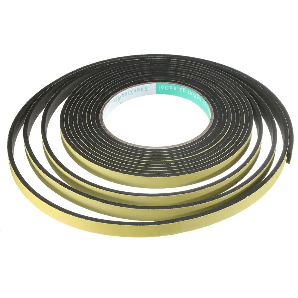 30pcs/60pc Single Sided Adhesive Waterproof Stripping Foam Sponge Rubber Strip Tape For Window Door Seal Strip L5M x W5mm x T3mm
30pcs/60pc Single Sided Adhesive Waterproof Stripping Foam Sponge Rubber Strip Tape For Window Door Seal Strip L5M x W5mm x T3mm