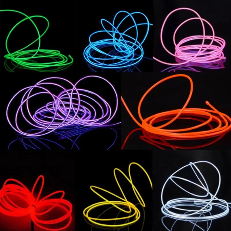 Flexible Neon Light Glow EL Wire Rope Cable LED Lights For Christmas Dance Rave Decoration DIY Shoes Clothing USB LED Strip Lamp
Flexible Neon Light Glow EL Wire Rope Cable LED Lights For Christmas Dance Rave Decoration DIY Shoes Clothing USB LED Strip Lamp