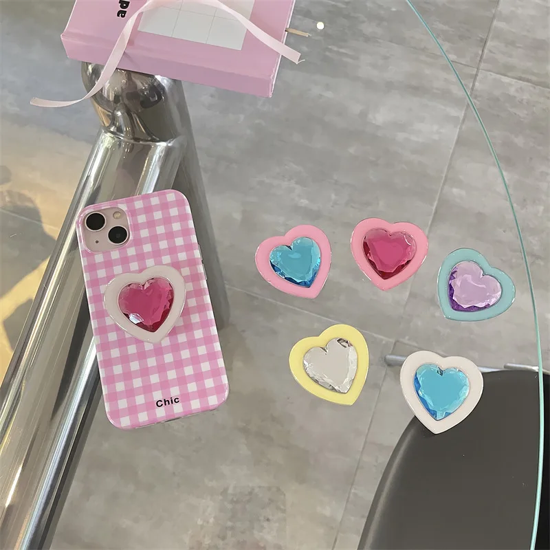 Girl's Love Gem Phone Bracket Retractable Desktop Phone Holder Candy Color 3M Back Stick Finger Ring Buckle Phone Accessories
Girl's Love Gem Phone Bracket Retractable Desktop Phone Holder Candy Color 3M Back Stick Finger Ring Buckle Phone Accessories