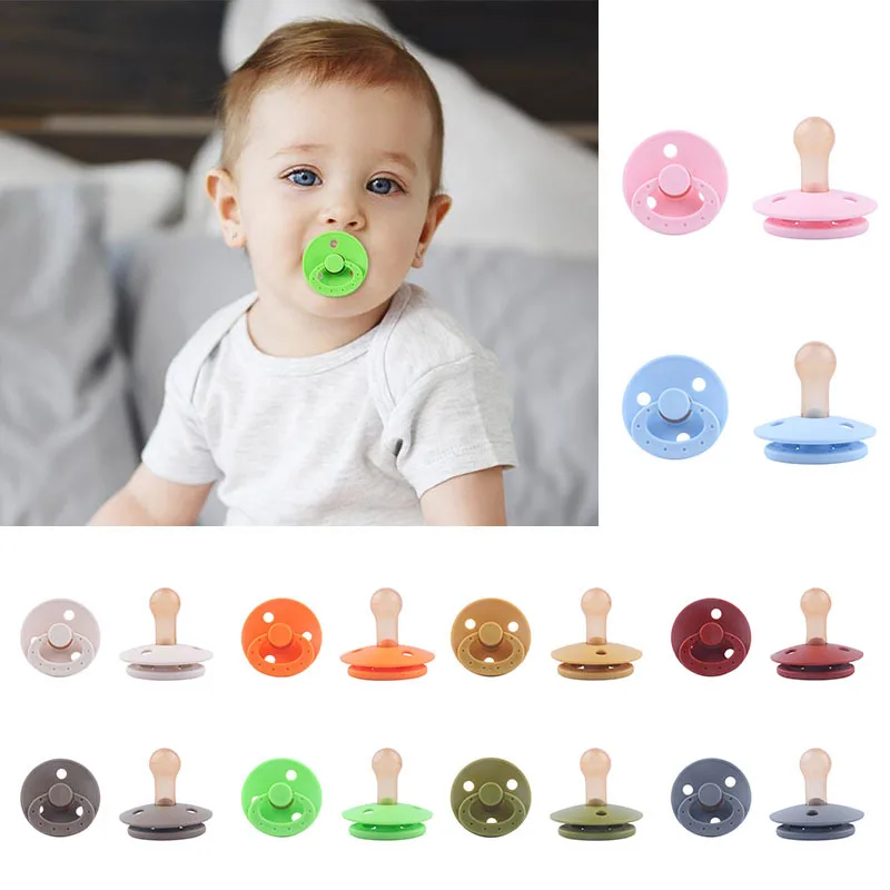 

1PC Baby Pacifier Silicone 10 Colors Nipple Dummy Pacifier Soother Baby soft Pacifiers Bibs Baby Shower Gifts 0-3 Years Old