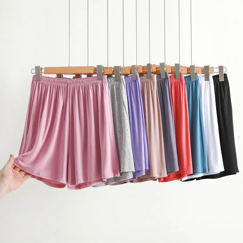Modal Shorts for Women's Summer High Waist Wide Leg Pants Loose Pajamas Thin Bottomed Safety Hot Pants Women's Home Clothes
Modal Shorts for Women's Summer High Waist Wide Leg Pants Loose Pajamas Thin Bottomed Safety Hot Pants Women's Home Clothes