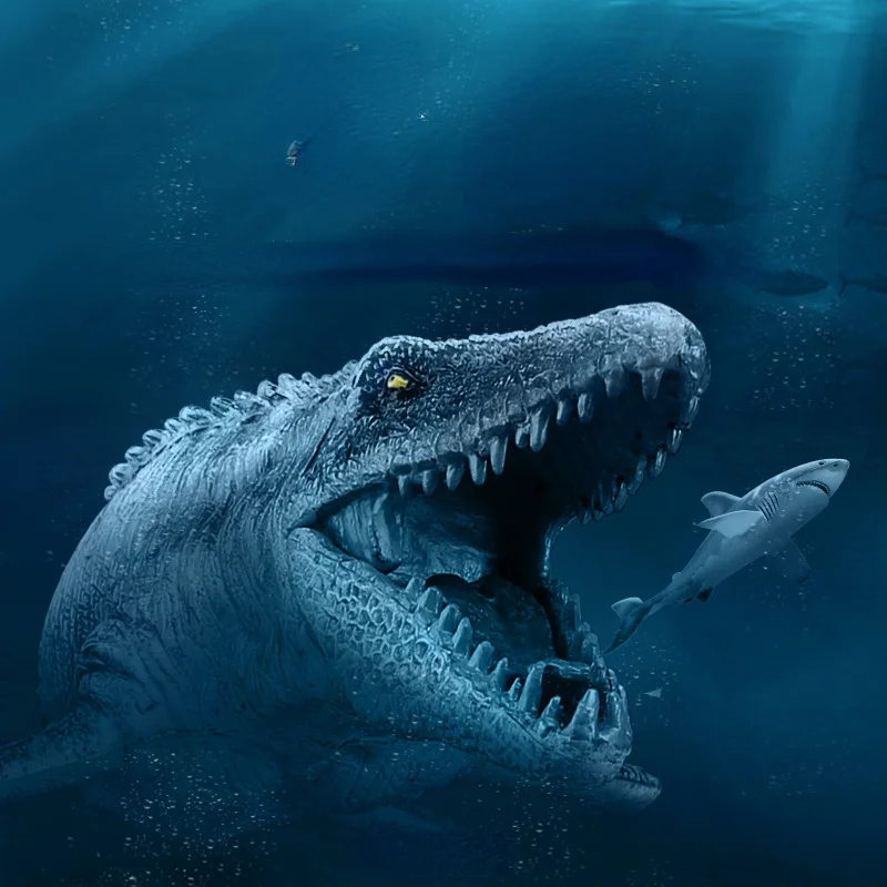 Jurassic simulation dinosaur solid model Sea King Mosasaur new submarine dinosaur static display
Jurassic simulation dinosaur solid model Sea King Mosasaur new submarine dinosaur static display