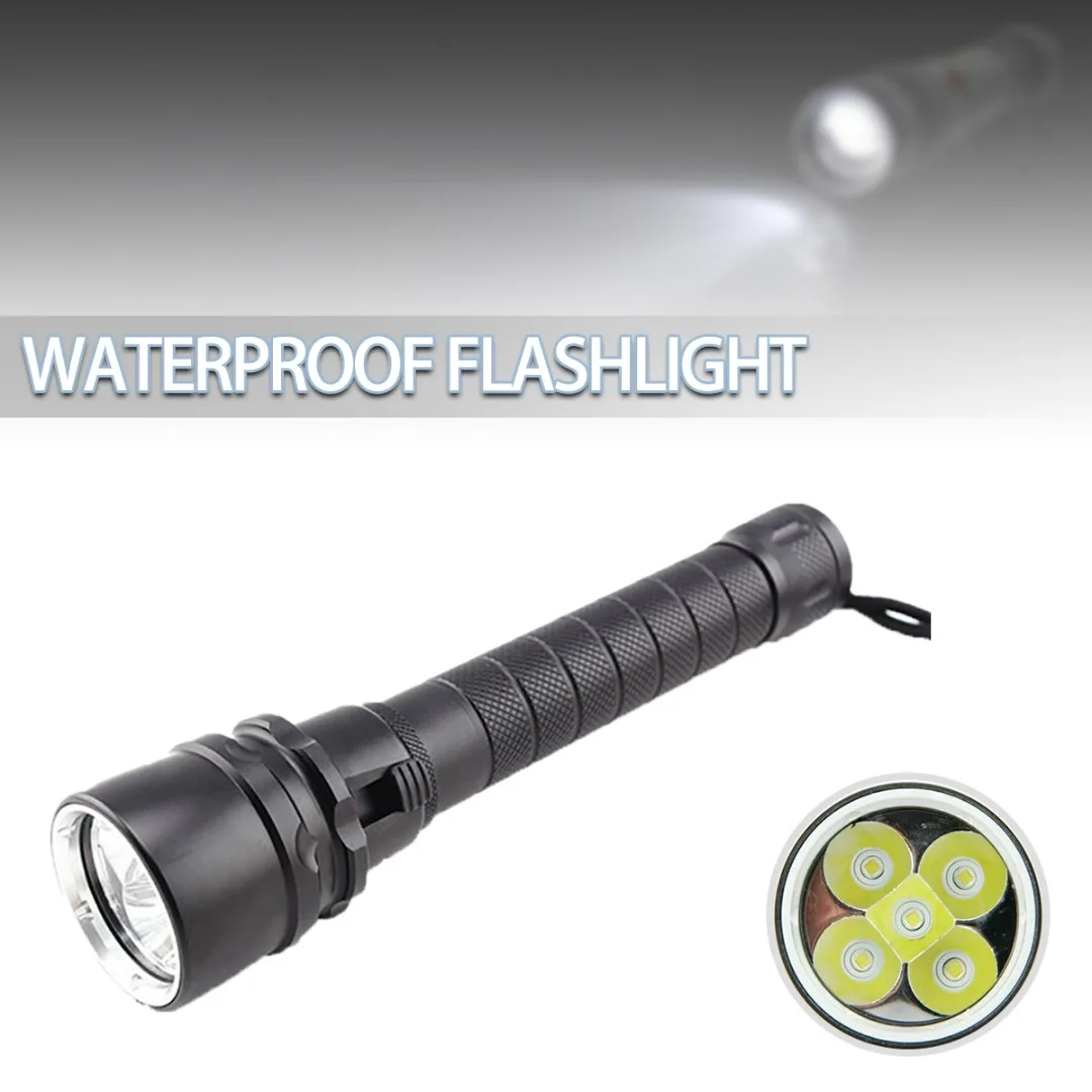 Professional XML T6 LED Scuba Diving Flashlight Super Bright Torch Lamp Waterproof Bicycle Torchs Light For Home/Outdoor
Professional XML T6 LED Scuba Diving Flashlight Super Bright Torch Lamp Waterproof Bicycle Torchs Light For Home/Outdoor