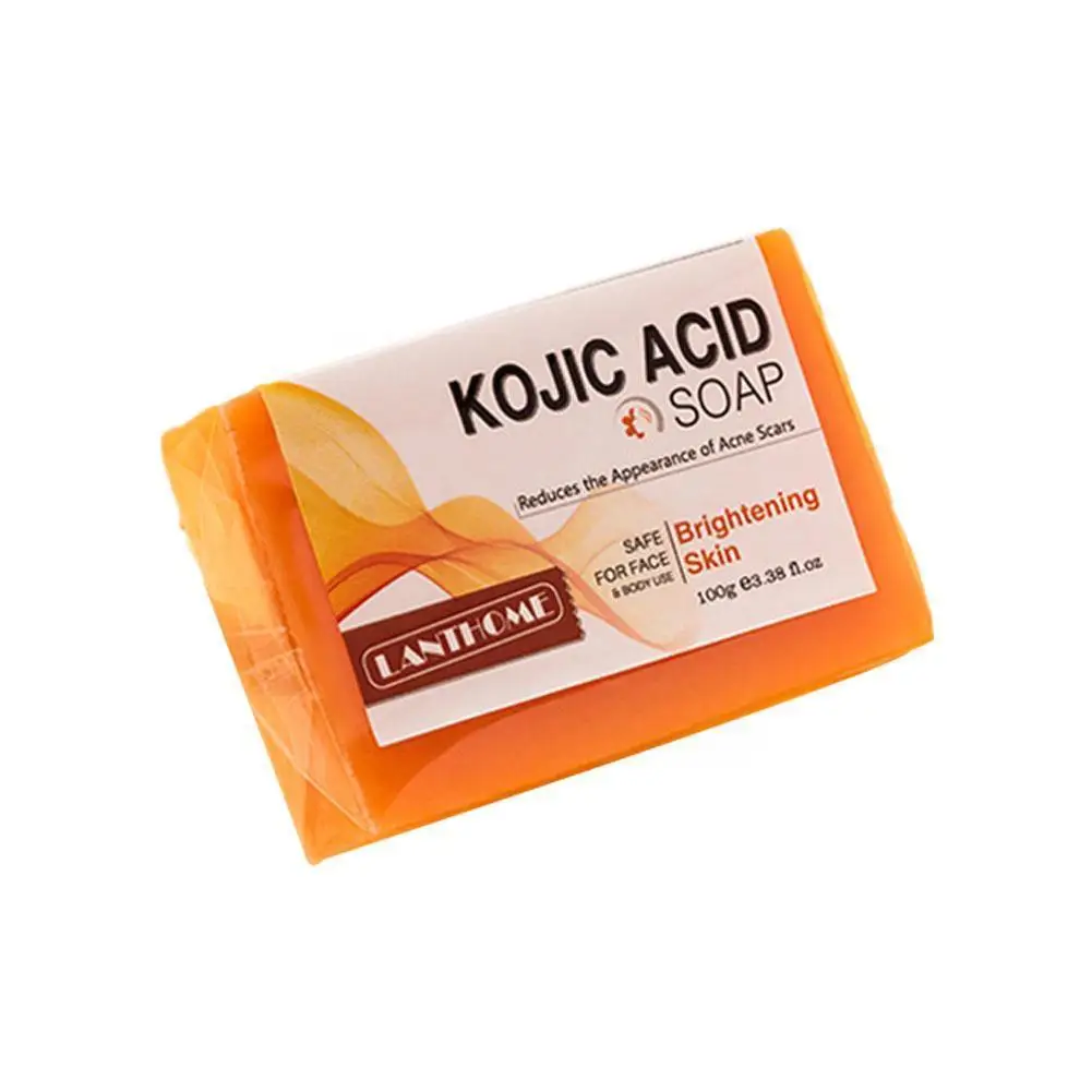 

Kojic Acid Soap Skin Cleanser Spot Corrector Acne Scar Soap Remover Treatment Nourishing Acne Whitening Made Hand Cleaning H3G0