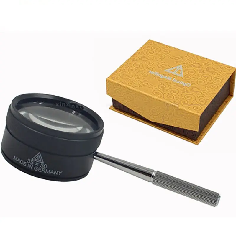 35x50mm 35X Handheld Magnifying Jewelry Glass Opticals For Watch Helping Hand Repair Tool Handle Loup Magnifier Lampe Loupe
35x50mm 35X Handheld Magnifying Jewelry Glass Opticals For Watch Helping Hand Repair Tool Handle Loup Magnifier Lampe Loupe