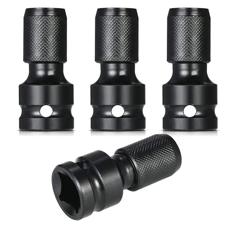 4 Pcs Impact Adaptor 1/2 Square Drive To 1/4 Hex Shank Socket Adapter Quick Release Chuck Converter For Ratchet Wrench
4 Pcs Impact Adaptor 1/2 Square Drive To 1/4 Hex Shank Socket Adapter Quick Release Chuck Converter For Ratchet Wrench