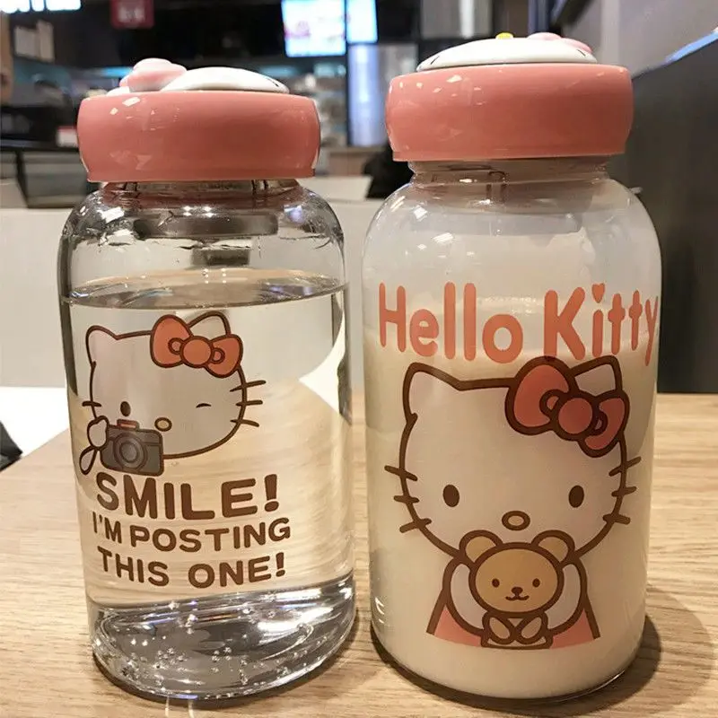 600ML Kawaii Glass Sanrios HelloKittys Cartoon Portable Water Cup Large Capacity Exquisite Fashion Coffee Cup Gift for Girls
600ML Kawaii Glass Sanrios HelloKittys Cartoon Portable Water Cup Large Capacity Exquisite Fashion Coffee Cup Gift for Girls