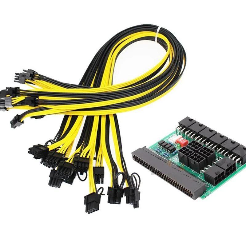 Breakout Board and Cable, Power Supply Breakout Board and 12Pcs 18AWG Cable for HP DELL Lenovo Watt Power Module Mining
Breakout Board and Cable, Power Supply Breakout Board and 12Pcs 18AWG Cable for HP DELL Lenovo Watt Power Module Mining