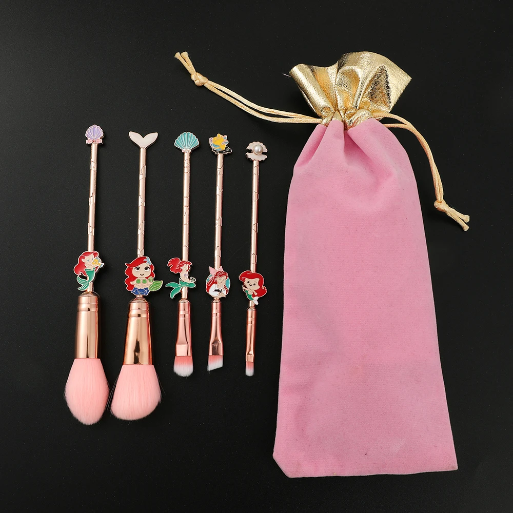 5Pcs Disney Cartoon Figure Ariel Princess Makeup Brush Set Mermaid Blush Eye Shadow Brush Foundation Brush Cosmetic Beauty Tools
5Pcs Disney Cartoon Figure Ariel Princess Makeup Brush Set Mermaid Blush Eye Shadow Brush Foundation Brush Cosmetic Beauty Tools