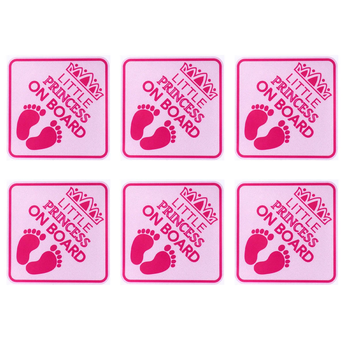 6 PCS Princess Stickers Self-Adhesive Pink Car Window Decal PVC The Sign Creative Decals On Board
6 PCS Princess Stickers Self-Adhesive Pink Car Window Decal PVC The Sign Creative Decals On Board