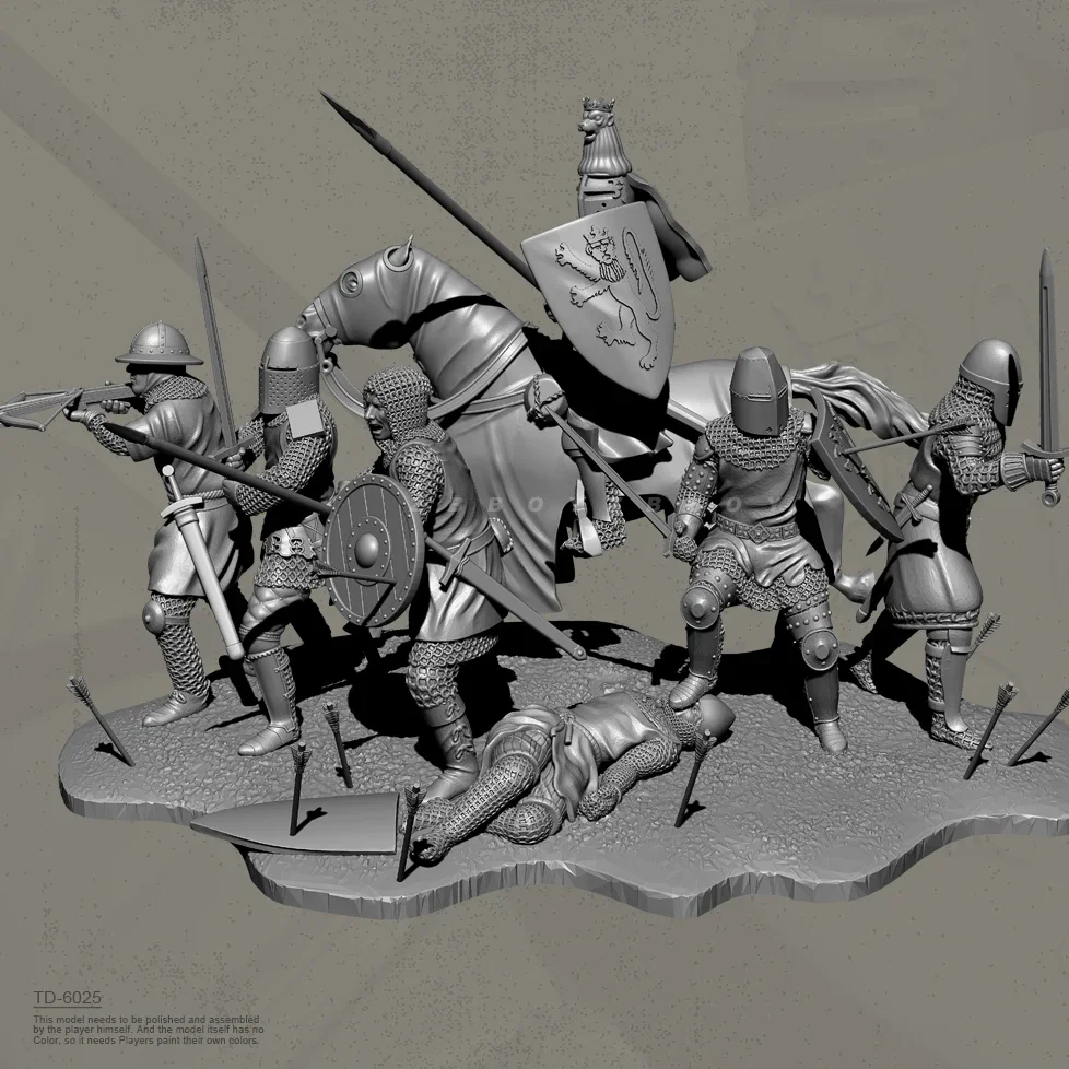 

38mm 50mm Resin Soldier model kits figure colorless and self-assembled （3D Printing ） TD-6025/3D
