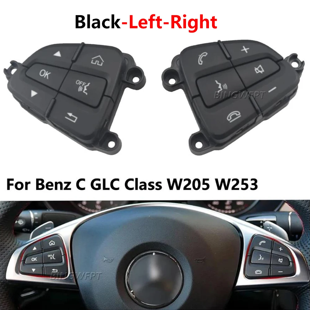 Автомобильная Многофункциональная кнопка управления рулевым колесом в сборе 0999050200 0999050300 для Mercedes Benz C GLC Class W205 W253 
Автомобильная Многофункциональная кнопка управления рулевым колесом в сборе 0999050200 0999050300 для Mercedes Benz C GLC Class W205 W253