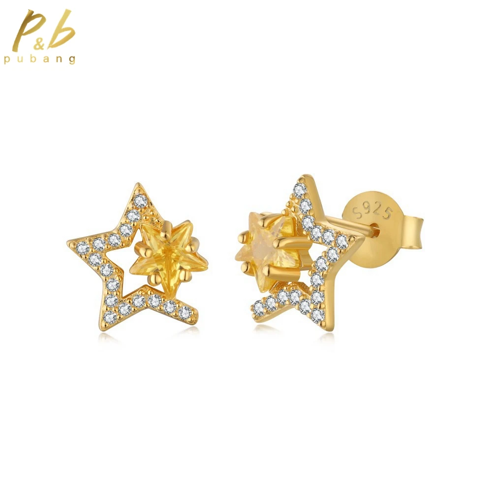 PuBang Fine Jewelry Star Stud Earrings for Women Anniversary Wedding Gift Solid 925 Sterling Silver Created Moissanite Wholesale
PuBang Fine Jewelry Star Stud Earrings for Women Anniversary Wedding Gift Solid 925 Sterling Silver Created Moissanite Wholesale