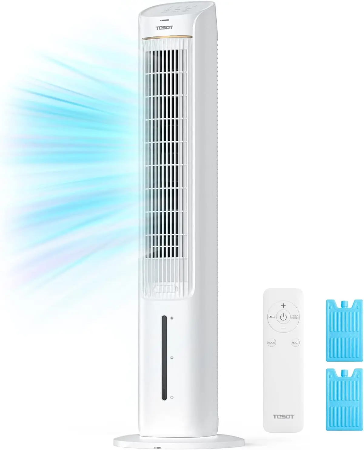 Fan Oscillating 80°, Cooling Fan with 2 Ice Packs, CFM 360m³/h, 3 Speed Quiet Fan with Remote Control, 7 Hours Timer, Humidifi
Fan Oscillating 80°, Cooling Fan with 2 Ice Packs, CFM 360m³/h, 3 Speed Quiet Fan with Remote Control, 7 Hours Timer, Humidifi