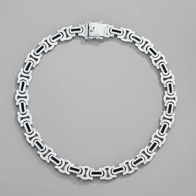 Hip Hop Necklace for Men Rhinestones Women's Necklace Byzantine Hipster Exaggerated Domineering Cuban Chain
Hip Hop Necklace for Men Rhinestones Women's Necklace Byzantine Hipster Exaggerated Domineering Cuban Chain