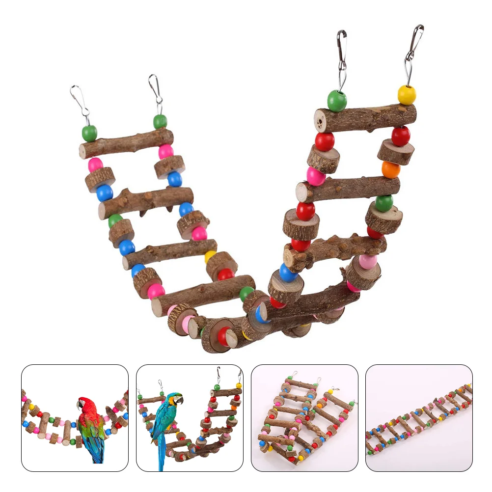 Parrot Climbing Ladder Pet Hanging Toy Bird Wood Chew Cage Accessories Toys Swing Perch
Parrot Climbing Ladder Pet Hanging Toy Bird Wood Chew Cage Accessories Toys Swing Perch