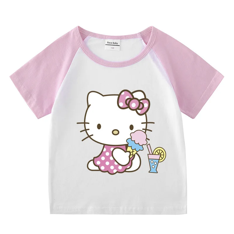 2022 Hellokitty Summer Children Clothing Boys Girls T-Shirt Cotton Cartoon Short Sleeve T-shirt Kids Casual 3-12Years T Shirt
2022 Hellokitty Summer Children Clothing Boys Girls T-Shirt Cotton Cartoon Short Sleeve T-shirt Kids Casual 3-12Years T Shirt