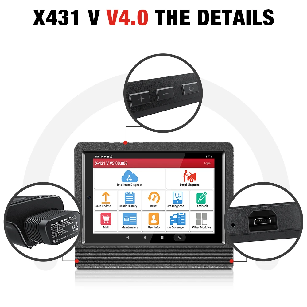 Диагностический сканер LAUNCH X431 V V4.0 OBD2, автомобильный прибор для считывания кодов OBDII, полное кодирование ЭБУ, активное тестирование для авто...
Диагностический сканер LAUNCH X431 V V4.0 OBD2, автомобильный прибор для считывания кодов OBDII, полное кодирование ЭБУ, активное тестирование для авто...