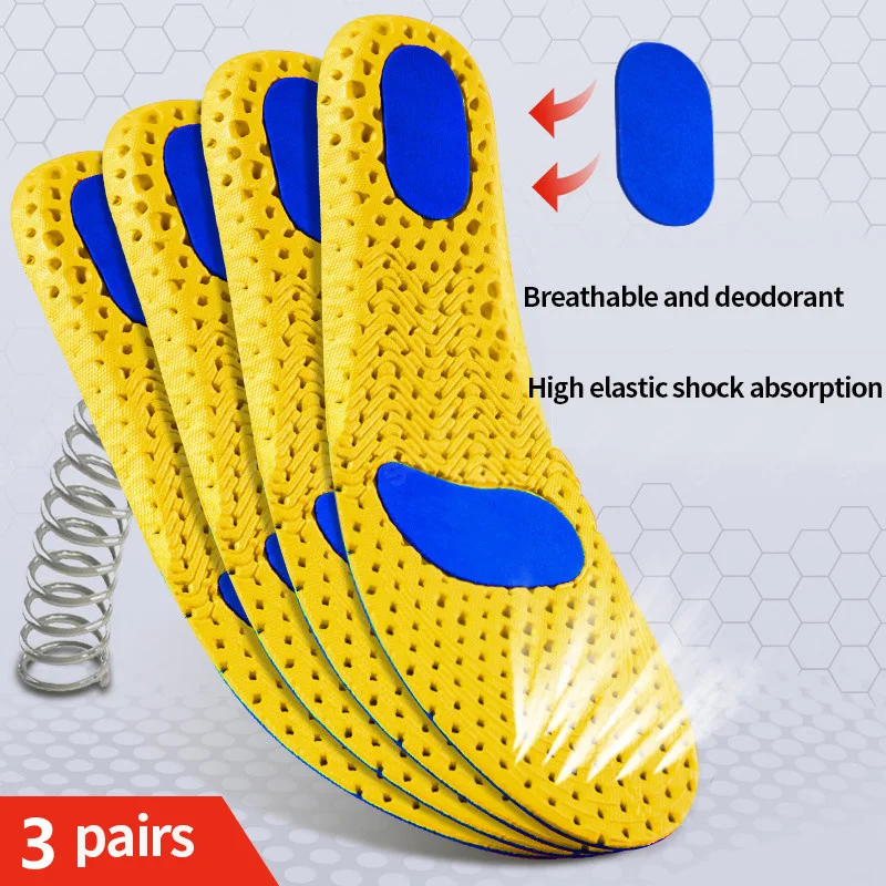 3 Pairs Deodorant Breathable Memory Foam Orthopedic Insoles for Feet Running Cushion Sport Support Care Shoes Orthotic
3 Pairs Deodorant Breathable Memory Foam Orthopedic Insoles for Feet Running Cushion Sport Support Care Shoes Orthotic