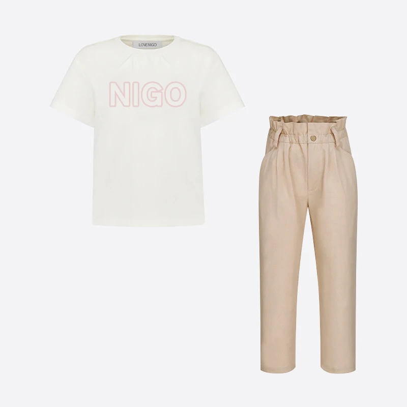 NIGO Children's Letter Embroidered T-Shirt Straight Woven Trousers Pants Suit #nigo35562
NIGO Children's Letter Embroidered T-Shirt Straight Woven Trousers Pants Suit #nigo35562