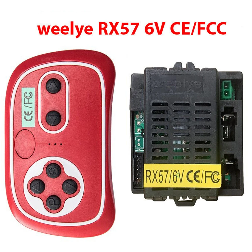Weelye RX57 6V 12V Receiver CE/FCC Kids Electric Vehicle Car 2.4G Bluetooth Transmitter High Quality Receiver Kids Toy Car Parts
Weelye RX57 6V 12V Receiver CE/FCC Kids Electric Vehicle Car 2.4G Bluetooth Transmitter High Quality Receiver Kids Toy Car Parts