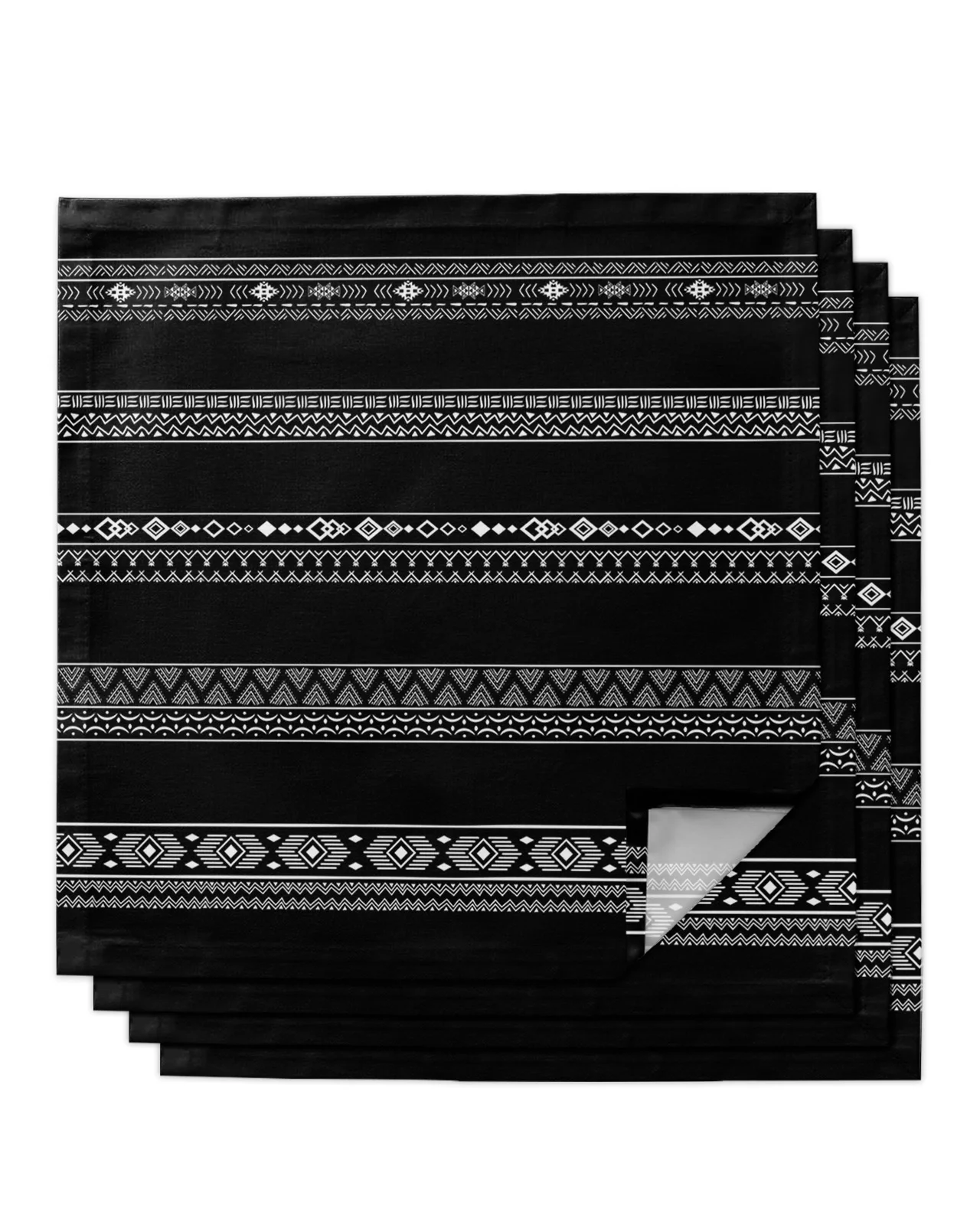 4pcs Line Arrow Geometric Black Triangle Square 50cm Table Napkin Wedding Decoration Table Cloth Kitchen Dinner Serving Napkins
4pcs Line Arrow Geometric Black Triangle Square 50cm Table Napkin Wedding Decoration Table Cloth Kitchen Dinner Serving Napkins