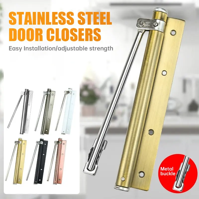 Adjustable Door Closers Surface Mounted Automatic Stainless Steel Spring Closing Door Closer Fire Rated Door Stopper Hardware
Adjustable Door Closers Surface Mounted Automatic Stainless Steel Spring Closing Door Closer Fire Rated Door Stopper Hardware