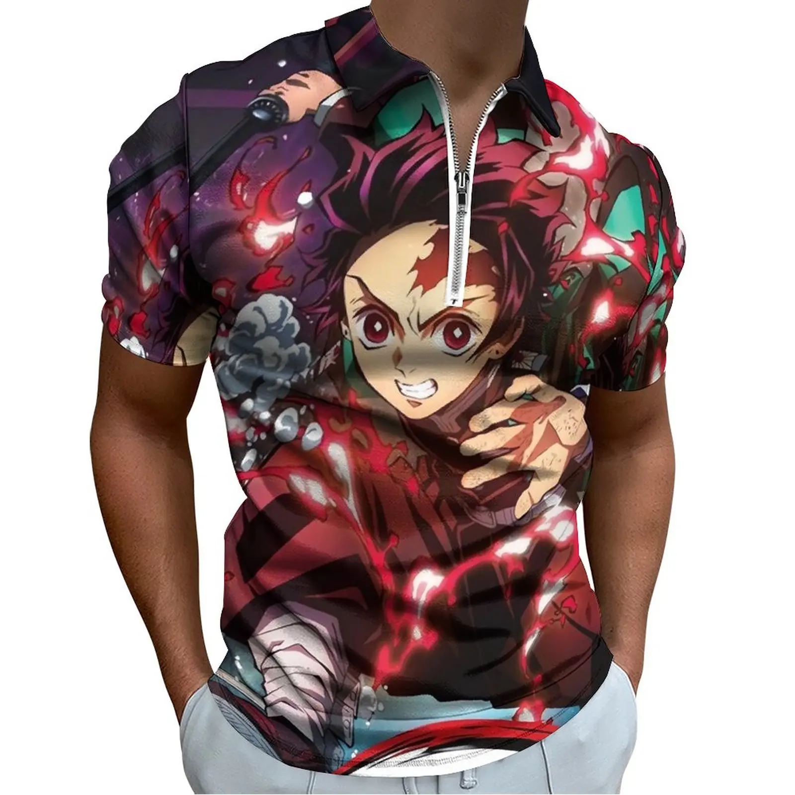 Demon Slayer Anime Casual T-Shirts Funny Nezuko Polo Shirt Turn Down Collar Retro Shirt Man Printed Tops Large Size
Demon Slayer Anime Casual T-Shirts Funny Nezuko Polo Shirt Turn Down Collar Retro Shirt Man Printed Tops Large Size