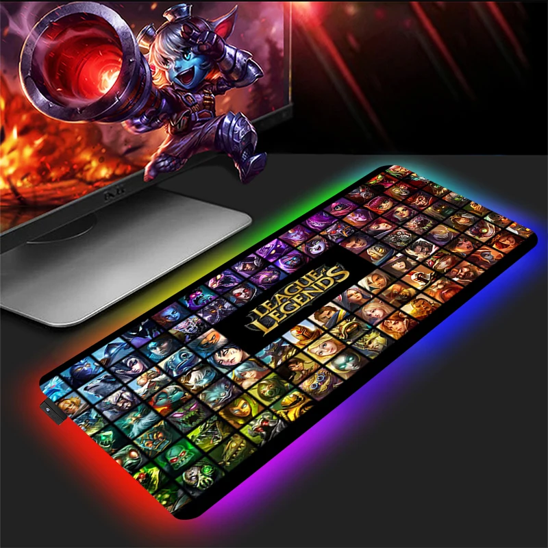 Большой Настольный коврик Lol, большой коврик для мыши Xxl, светодиодный ПК, игровой компьютерный коврик для мыши с RGB подсветкой и клавиатурой,...
Большой Настольный коврик Lol, большой коврик для мыши Xxl, светодиодный ПК, игровой компьютерный коврик для мыши с RGB подсветкой и клавиатурой,...