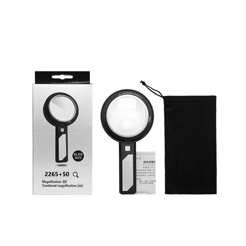 37MD Magnifying Glass with Light 3 Types Handheld Magnifying Glass Lighted Magnifier 6 LED+ 2 UV for Seniors Reading Kids
37MD Magnifying Glass with Light 3 Types Handheld Magnifying Glass Lighted Magnifier 6 LED+ 2 UV for Seniors Reading Kids