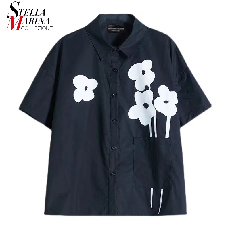 New Summer Casual Wear Black White Printed Oversize Loose Fit Woman Blouses Half Sleeve Japanese Style Large Shirt Blusas JKK002
New Summer Casual Wear Black White Printed Oversize Loose Fit Woman Blouses Half Sleeve Japanese Style Large Shirt Blusas JKK002