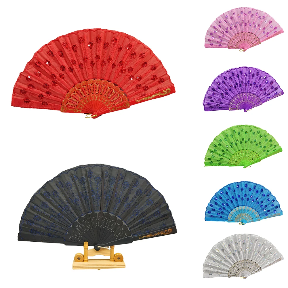 Chinese Style Folding Fan Embroidery Sequin Dance Hand Fan Red Pink Vintage Craft Fan Gift Ornaments Home Decorations
Chinese Style Folding Fan Embroidery Sequin Dance Hand Fan Red Pink Vintage Craft Fan Gift Ornaments Home Decorations