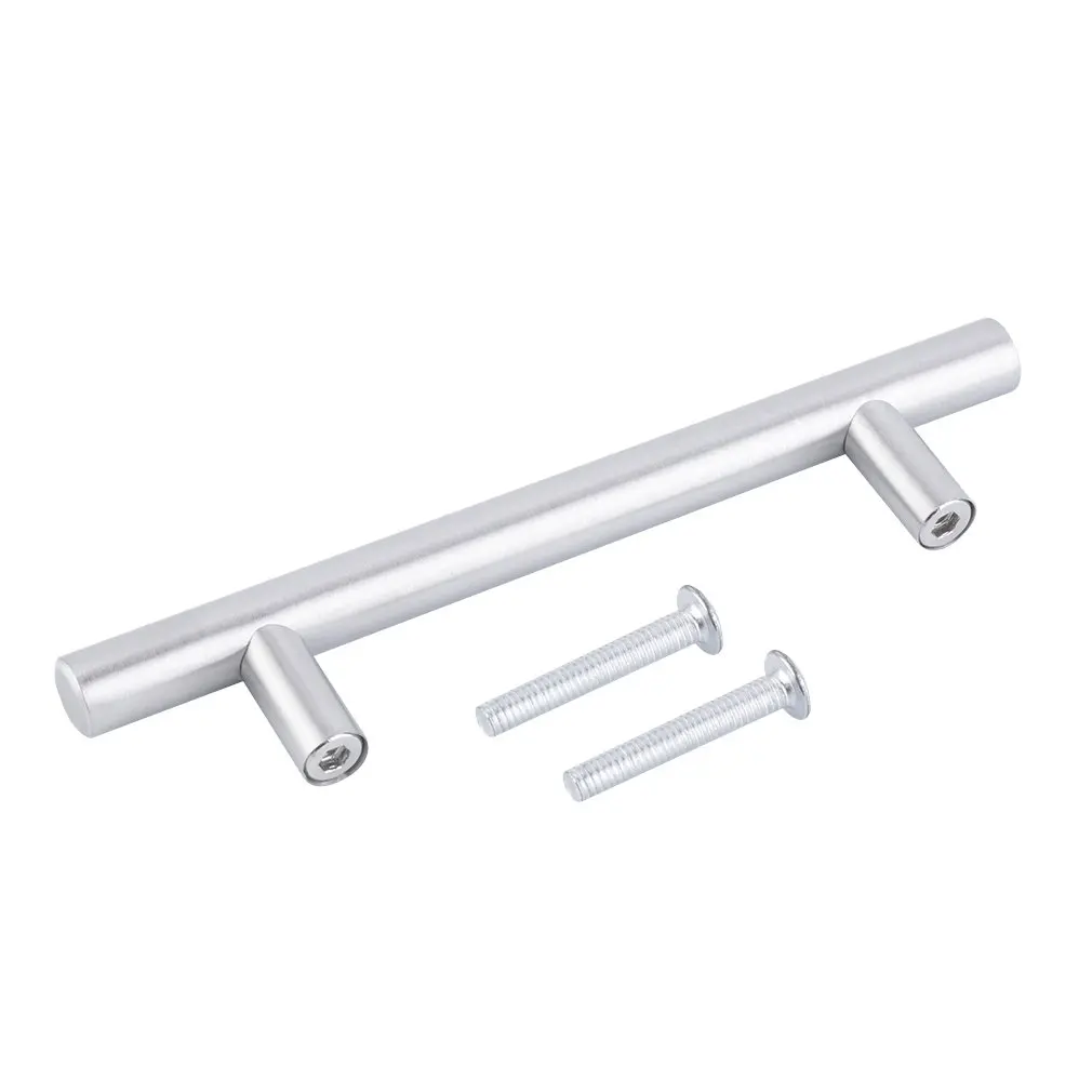 Cabinet Handle Silver Useful Durable Practical Stainless Steel Kitchen Door T Bar Pull Knob 12mm Furniture Handles Knobs
Cabinet Handle Silver Useful Durable Practical Stainless Steel Kitchen Door T Bar Pull Knob 12mm Furniture Handles Knobs