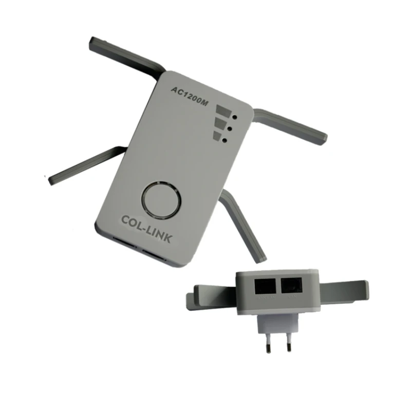 AC1200Mbps Dual Band 2.4G 5G Wireless Access Point Wifi Signal Booster Amplifier Wi-Fi Repeater
AC1200Mbps Dual Band 2.4G 5G Wireless Access Point Wifi Signal Booster Amplifier Wi-Fi Repeater